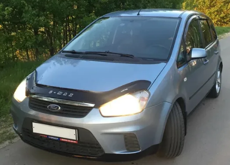 Дефлектор капота (мухобойка) FORD C- MAX/Focus C-MAX c 2007-2010 г.в. (Форд Ц-Макс) Вип Тюнинг