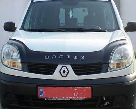 Дефлектор капота (мухобойка) Renault Kangoo с 2003-2007 г.в.после ресталинга (Рено Кангу) Вип Тюнинг